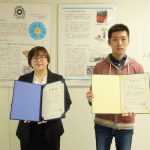 羽根吉紀さんが令和2年度工学研究科長賞を,永井歩美さんが令和2年度技術社会システム専攻長賞を受賞しました!!